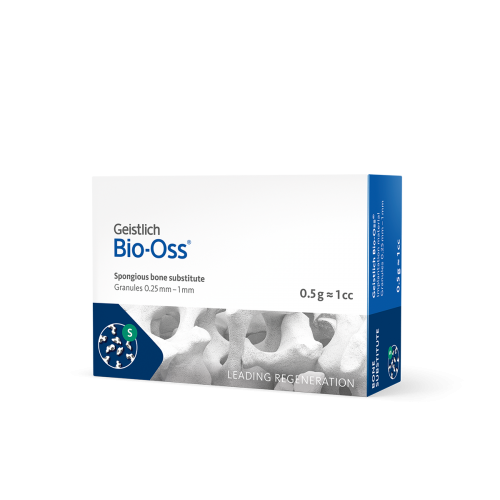 Bio-Oss® spongiosa granules, 0.25-1mm (0.5g, 1.02cc)