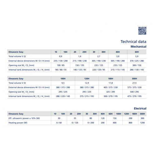 Elmasonic Easy 30 H with cover (2.75L) + Basket #1004176
