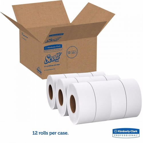 NEW! SCOTT® 2-Ply Jumbo Roll Tissue (Non-Embossed - 9cm x 22.5cm x 360m)  12rolls/case