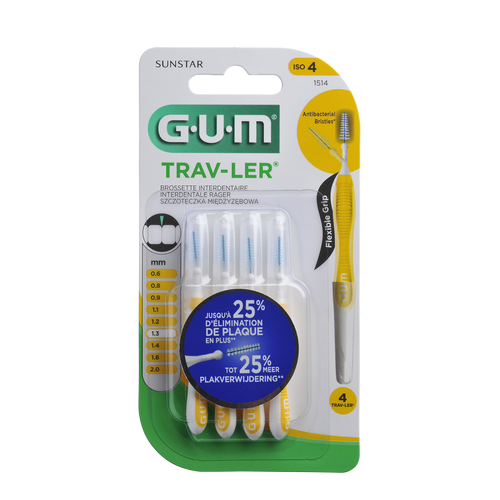 GUM® Trav-Ler® Interdental Brush 1.3mm (4pcs/kit)