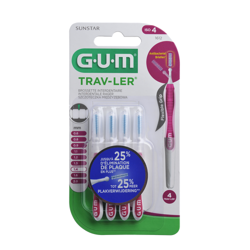 GUM® Trav-Ler® Interdental Brush 1.4mm (4pcs/kit)