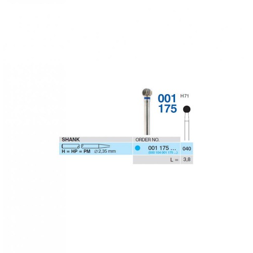 Bur TC Cutter (H71) 001175 040 Round