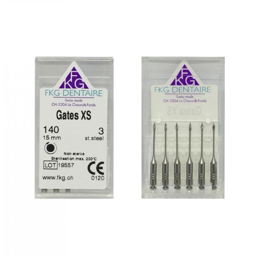 XS Gates 140 #3, 15mm, ultra-short handle GC (6pcs)