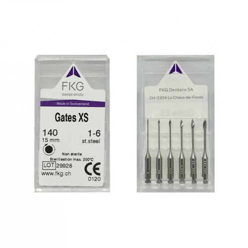 XS Gates 140 #1-6, 15mm, ultra-short handle GC (6pcs)