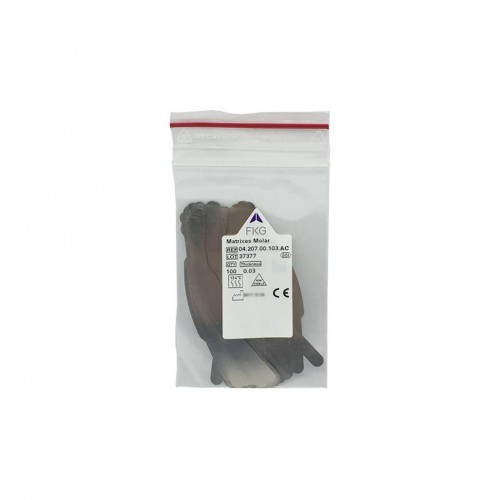 Molar Matrices 207 #2, 0.03mm thick, steel (100pcs)