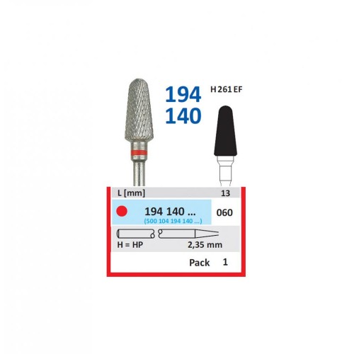 Bur TC Cutter (H79EF) 194140 060 Round End Taper