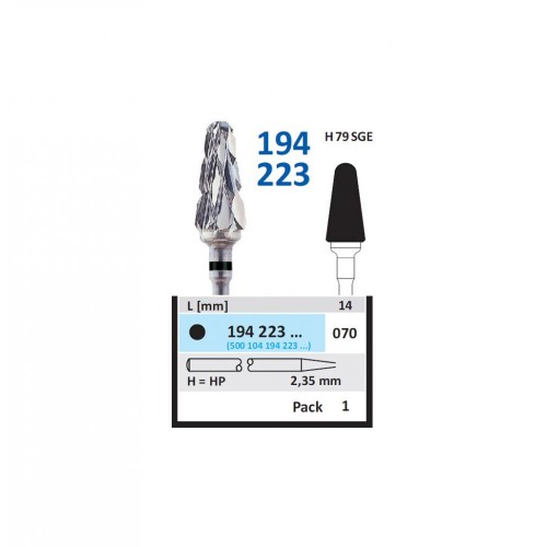 Bur TC Cutter (H79SGE) 194223 070 Round End Taper