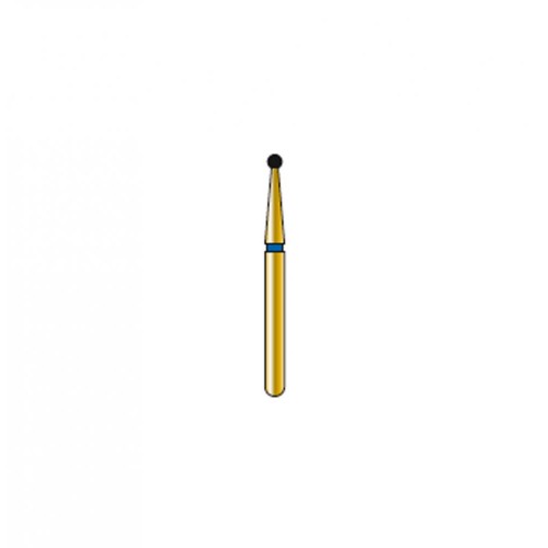 Bur Diamond FG 801-012-ML Round Gold (5 pcs)