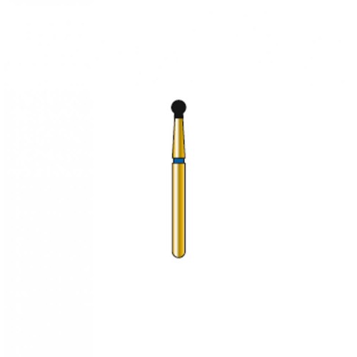 Bur Diamond FG 802-018-2.3-MLL Round Collar Gold (5 pcs)