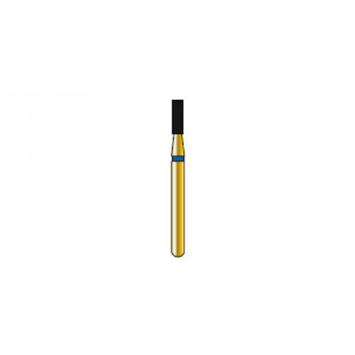 Bur Diamond FG 835-014-4-MLSS Flat End Cylinder Gold (5 pcs)