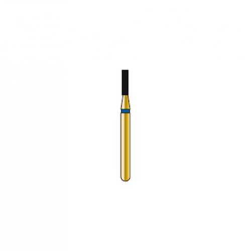 Bur Diamond FG 835-010-4-ML Flat End Cylinder Gold (5 pcs)
