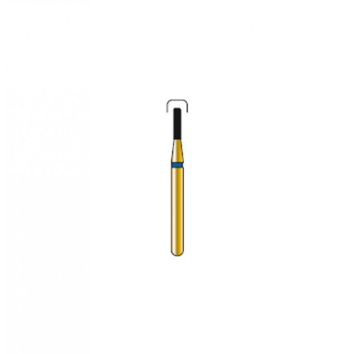 Bur Diamond FG 835R-010-4-MLSS Round End Cylinder Gold (5 pcs)