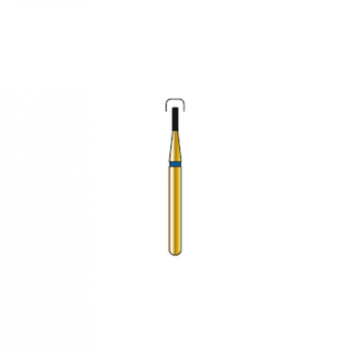 Bur Diamond FG 835R-008-3-ML Round End Cylinder Gold (5 pcs)