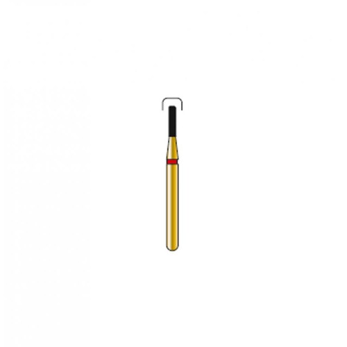 Bur Diamond FG 835R-010-4-F Round End Cylinder Gold (5 pcs)