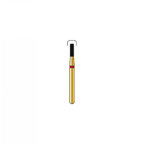 Bur Diamond FG 835R-012-4-F Round End Cylinder Gold (5 pcs)