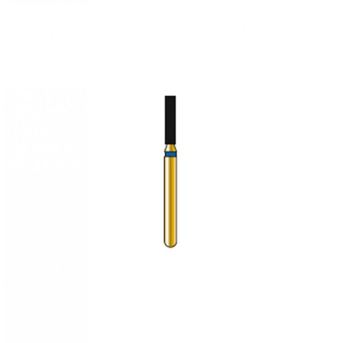 Bur Diamond FG 836-012-6-ML Flat End Cylinder Gold (5 pcs)