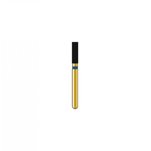 Bur Diamond FG 836-016-6-ML Flat End Cylinder Gold (5 pcs)