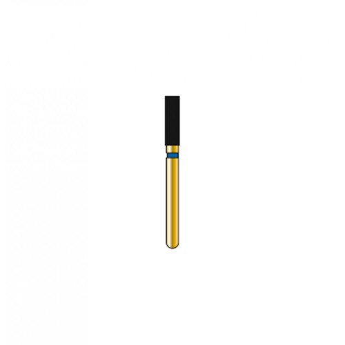 Bur Diamond FG 836-018-6-ML Flat End Cylinder Gold (5 pcs)