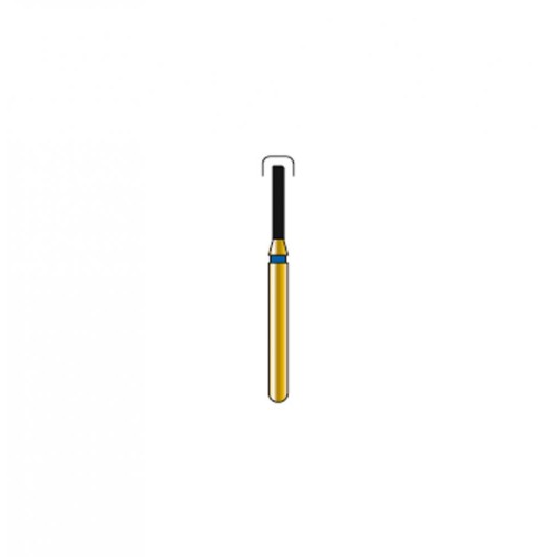Bur Diamond FG 836R-010-6-ML Round End Cylinder Gold  (5 pcs)