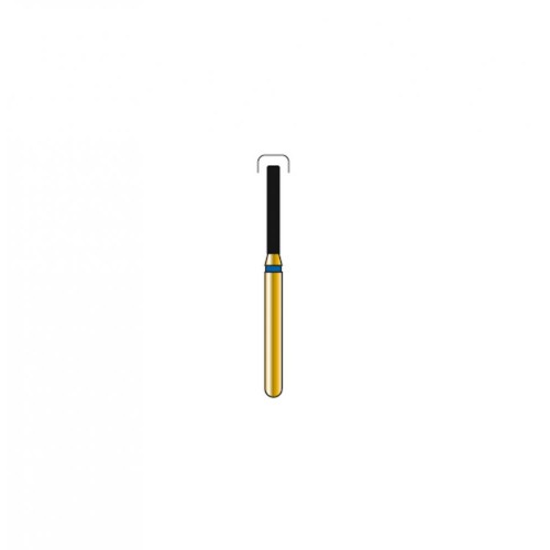 Bur Diamond FG 837R-014-8-MLSS Round End Cylinder Gold  (5 pcs)