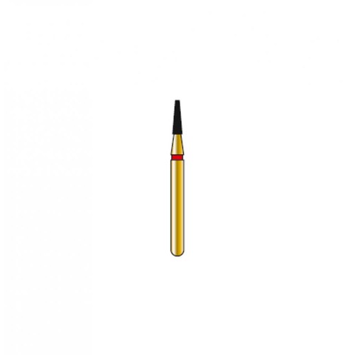 Bur Diamond FG 845-012-4-F Flat End Taper Gold (5 pcs)