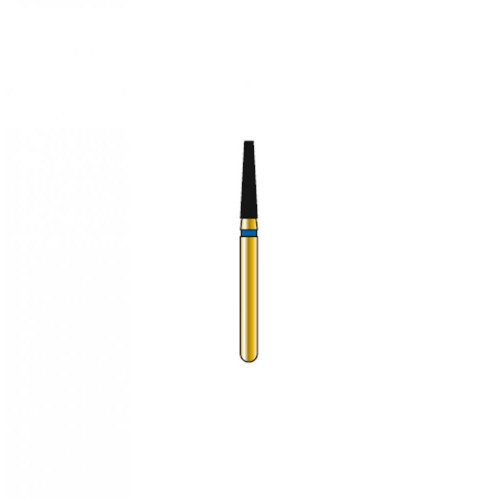 Bur Diamond FG 846-016-7-MLSS Flat End Taper Gold (5 pcs)