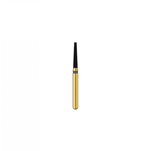 Bur Diamond FG 847-014-8-MLX Flat End Taper Gold (5 pcs)
