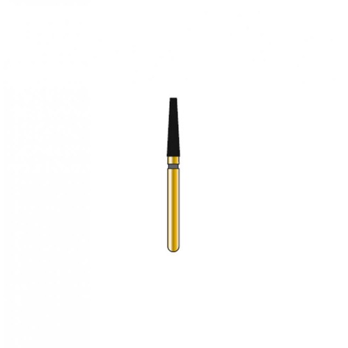 Bur Diamond FG 847-018-8-MLX Flat End Taper Gold (5 pcs)