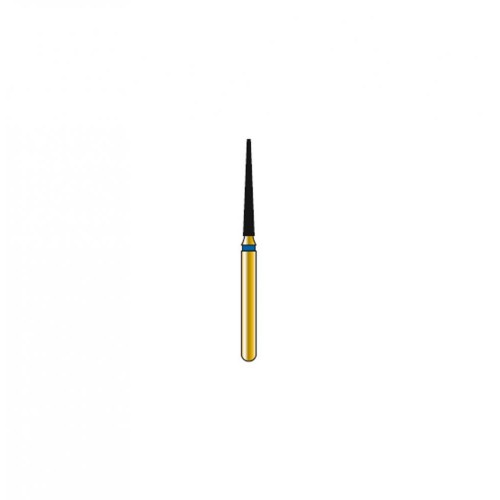 Bur Diamond FG 848-012-10-ML Flat End Taper Gold (5 pcs)