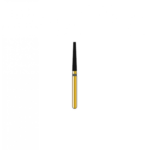 Bur Diamond FG 848-016-10-MLX Flat End Taper Gold (5 pcs)