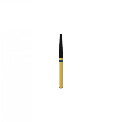 Bur Diamond FG 848-018-10-ML Flat End Taper Gold (5 pcs)