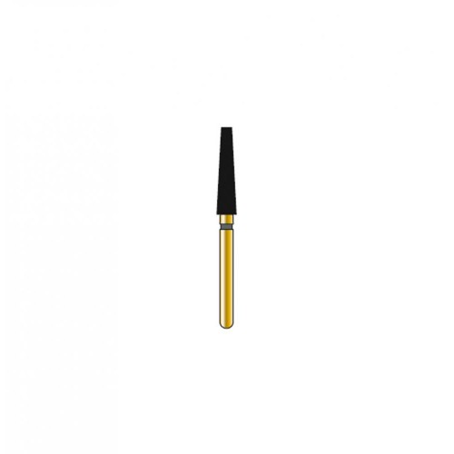 Bur Diamond FG 848-023-10-MLX Flat End Taper Gold (5 pcs)