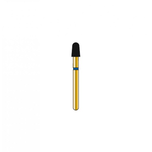 Bur Diamond FG 849-025-4-ML Round End Taper Gold (5 pcs)