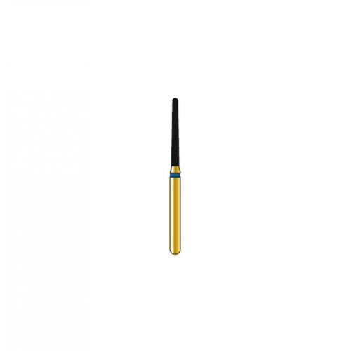Bur Diamond FG 850-012-10-ML Round End Taper Gold (5 pcs)
