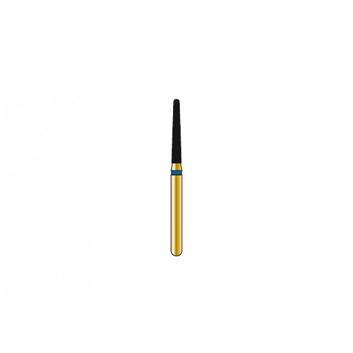 Bur Diamond FG 856-014-9-ML Round End Taper Gold (5 pcs)