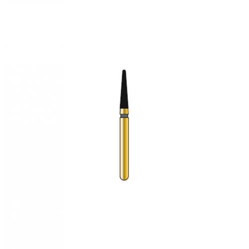 Bur Diamond FG 856-016-7-MLX Round End Taper Gold (5 pcs)