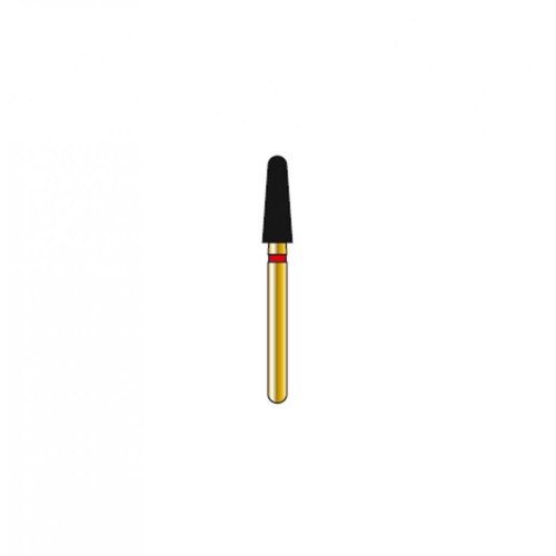 Bur Diamond FG 856-025-7-F Round End Taper Gold (5 pcs)