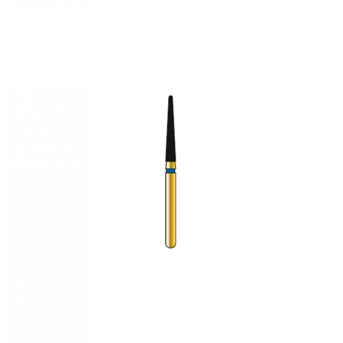 Bur Diamond FG 856L-016-10-ML Round End Taper Long Gold (5 pcs)