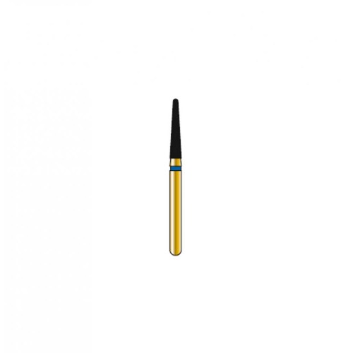 Bur Diamond FG 856N-016-8-ML Round End Taper Long Narrow Gold (5 pcs)