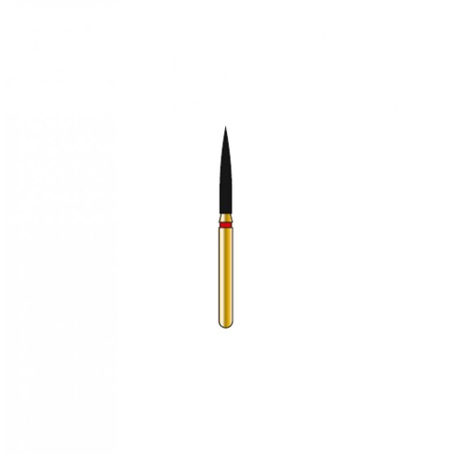 Bur Diamond FG 863-014-10-F Flame Gold (5 pcs)