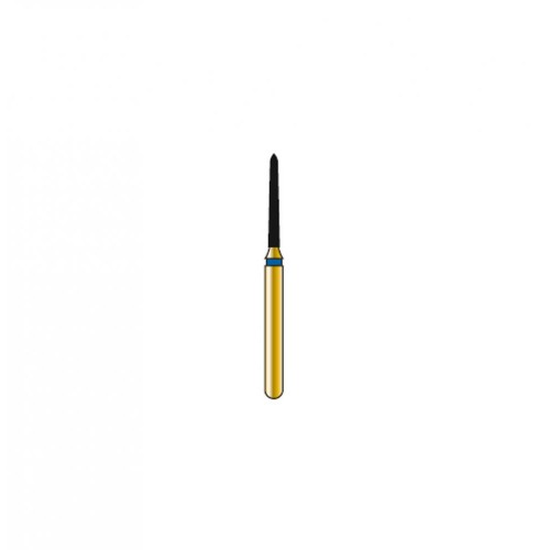 Bur Diamond FG 878K-010-8-MLSS Pointed Taper Gold (5 pcs)