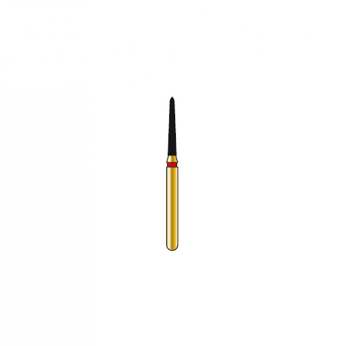 Bur Diamond FG 878K-012-8-F Pointed Taper Gold (5 pcs)