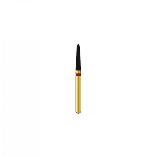 Bur Diamond FG 878K-016-8-F Pointed Taper Gold (5 pcs)