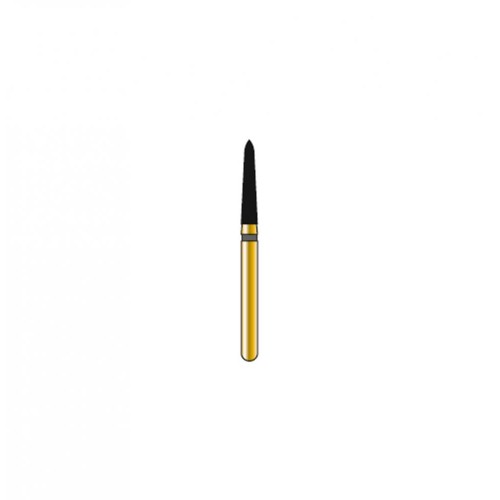 Bur Diamond FG 878K-016-8-MLX Pointed Taper Gold (5 pcs)