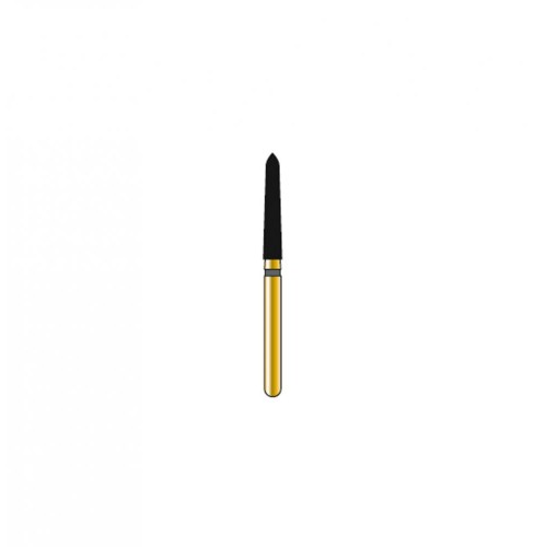 Bur Diamond FG 879K-018-10-MLX Pointed Taper Gold (5 pcs)
