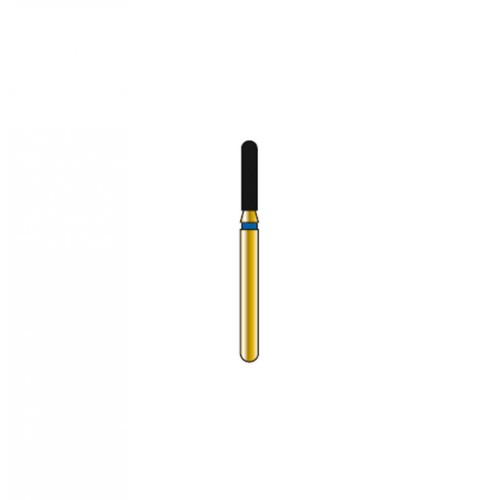 Bur Diamond FG 880-014-6-ML Round End Cylinder Gold  (5 pcs)