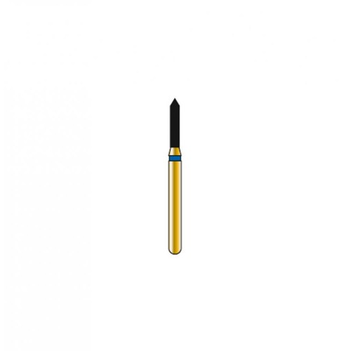 Bur Diamond FG 884-012-6-ML Pointed Cylinder Gold (5 pcs)