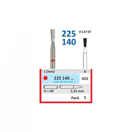 Bur TC Cutter (H137EF) 225140 023 Inverted Cone (5 pcs)