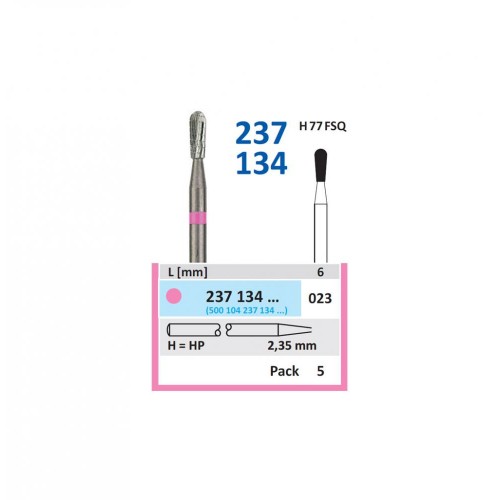 Bur TC Cutter (H77FSQ) 237134 023 Pear (5 pcs)