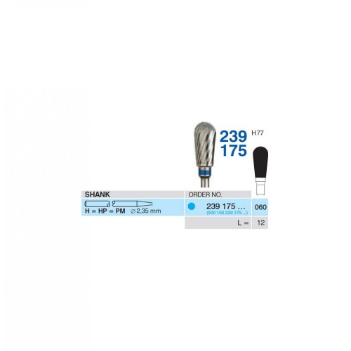 Bur TC Cutter (H77) 239175 060 Pear